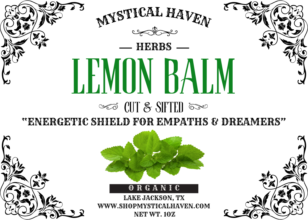 Lemon Balm – Cut & Sifted, Organic (2oz)