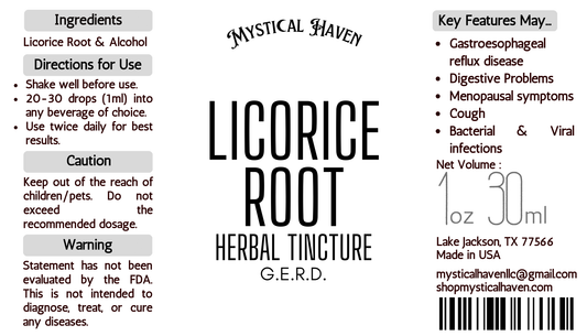 Licorice Root | Herbal Tincture | GERD