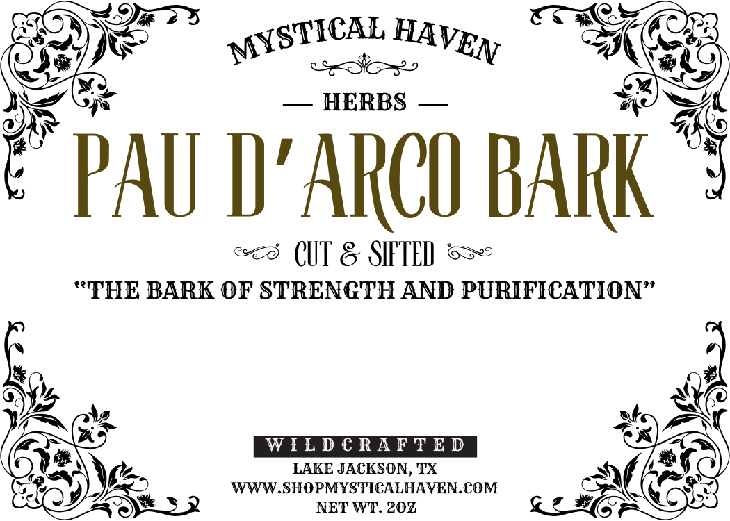Pau d’Arco Bark – Wildcrafted, Cut & Sifted (2oz)