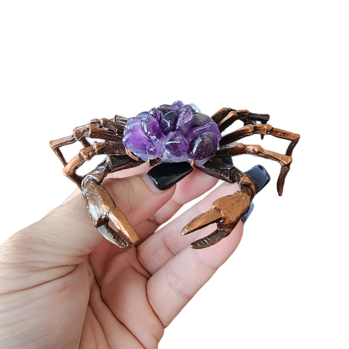 Large Metal Crab w/ Crystal Body