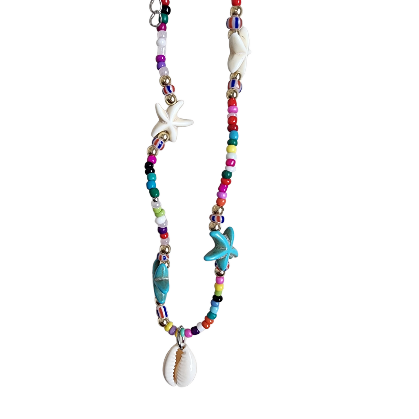 Shell Colorful Beaded Boho Necklace