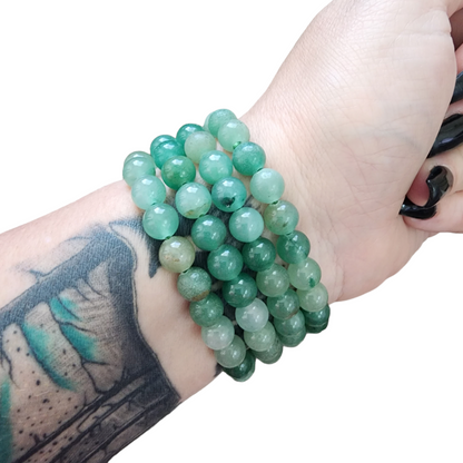 Aventurine Bracelet | Natural Crystal Stone Stretch Bracelet