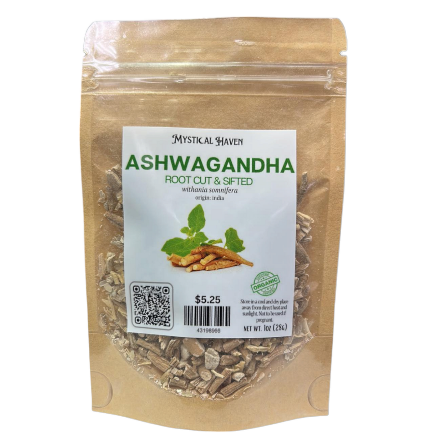 Ashwagandha Root (c/s), Organic