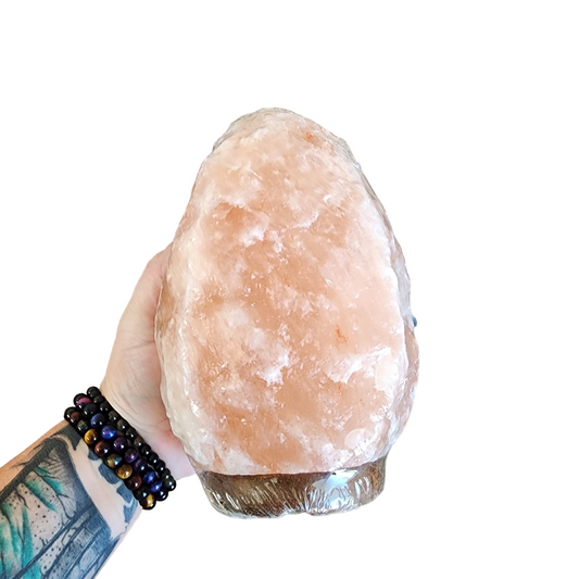 Himalayan Salt Lamp w/ Wooden Base