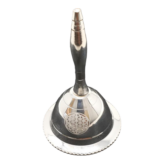 Flower of Life Silver Plated Altar Bell