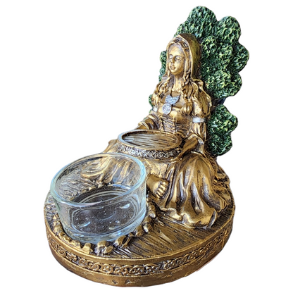 Celtic Goddess Danu Tealight Candle Holder