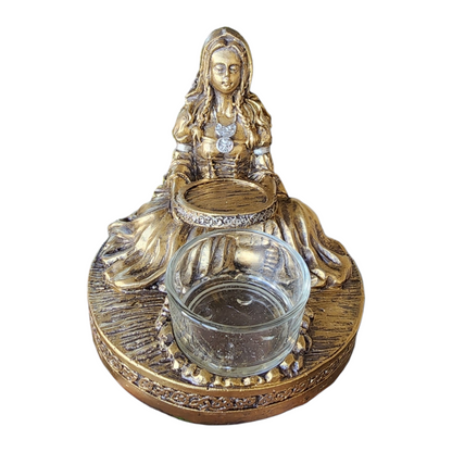 Celtic Goddess Danu Tealight Candle Holder