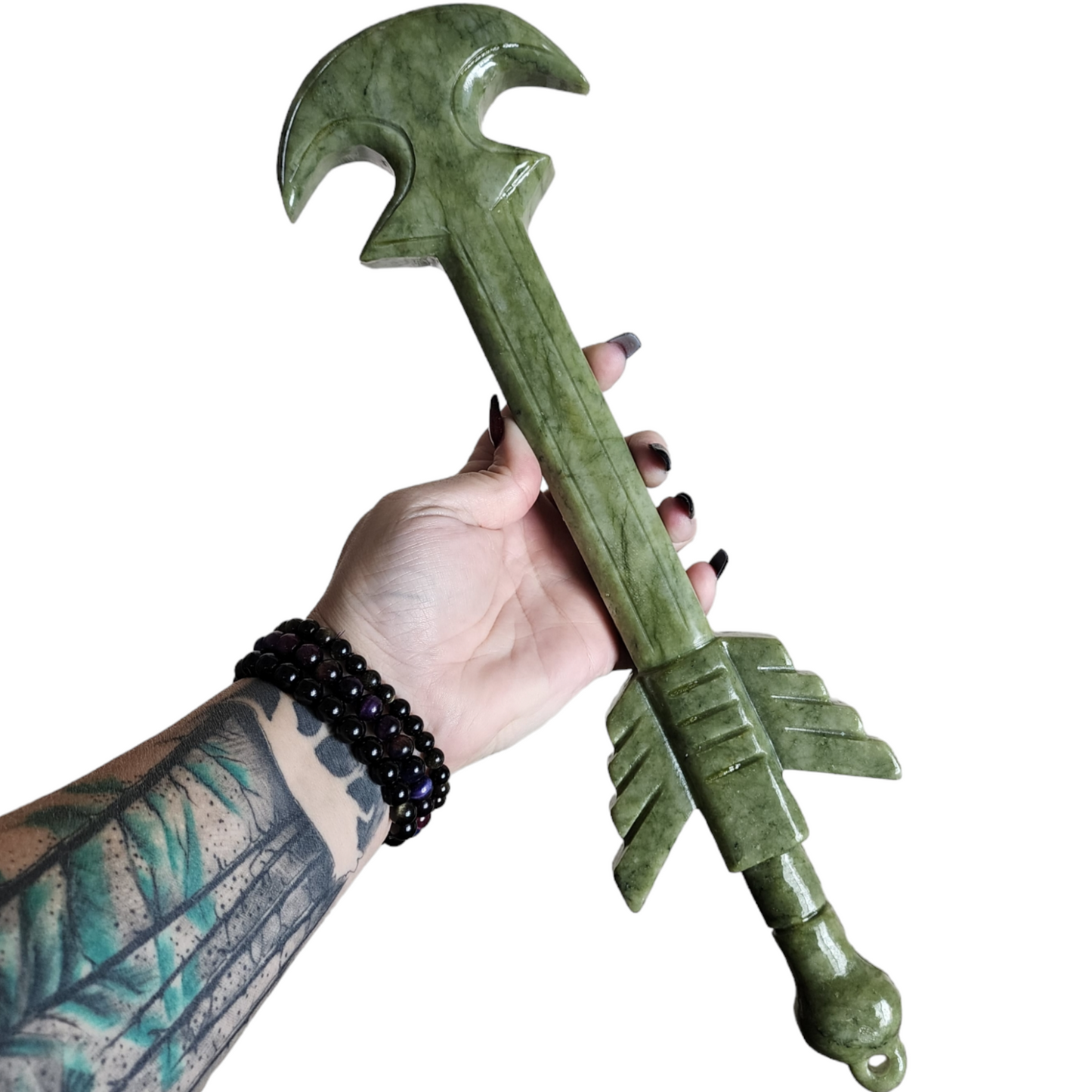 Nephrite Jade Konda Sword