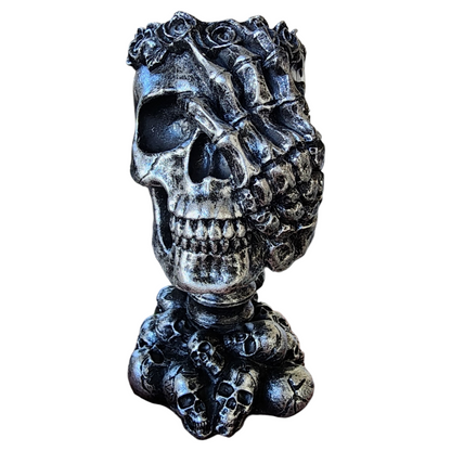 Skull Hear No, See No, Speak No Sphere Stand Holder