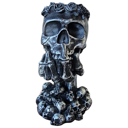 Skull Hear No, See No, Speak No Sphere Stand Holder