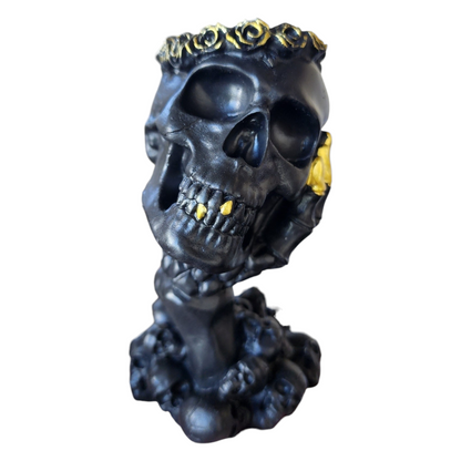 Skull Hear No, See No, Speak No Sphere Stand Holder