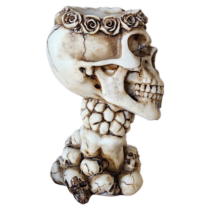 Skull Hear No, See No, Speak No Sphere Stand Holder