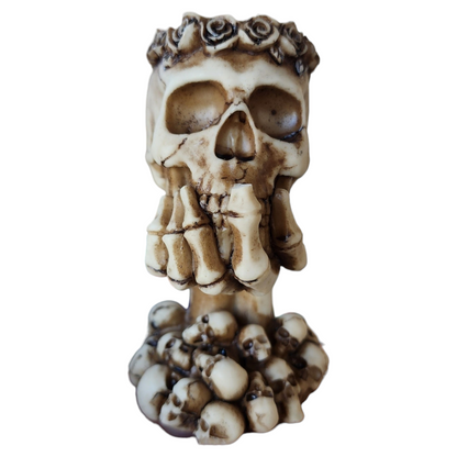 Skull Hear No, See No, Speak No Sphere Stand Holder