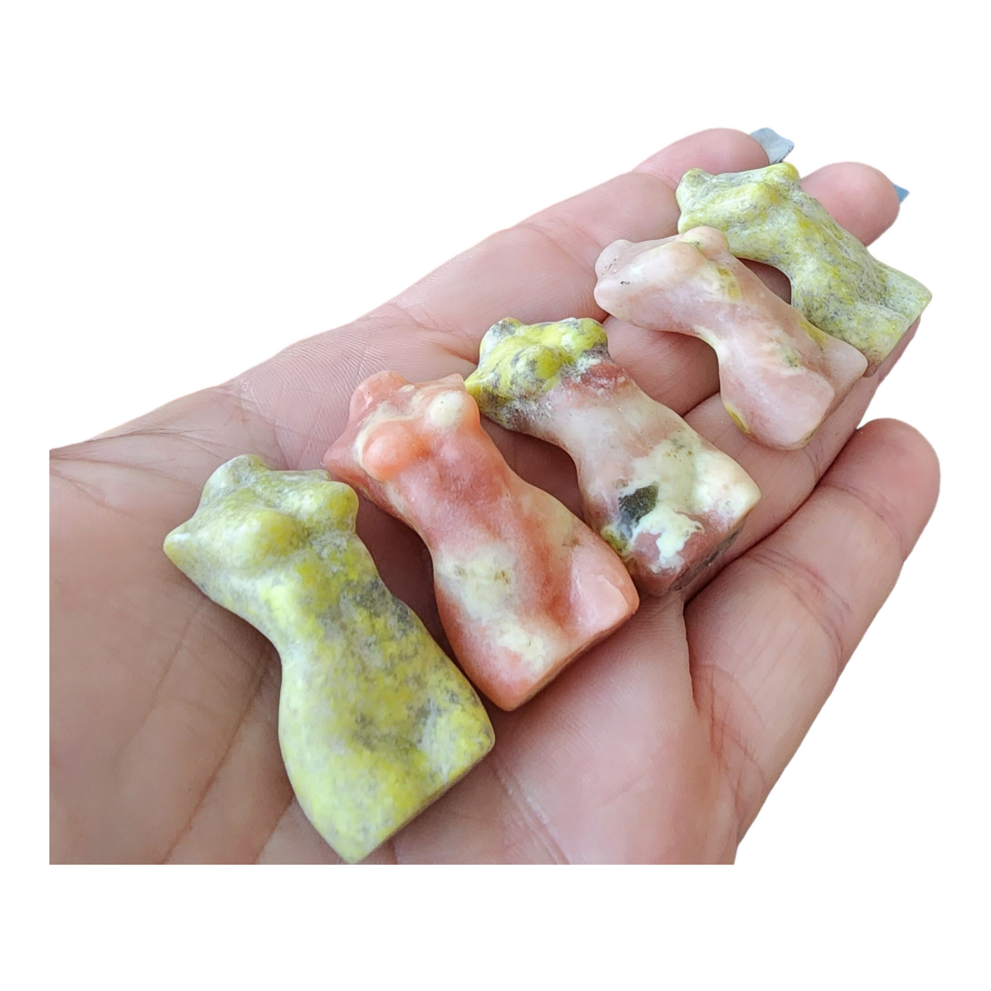 Peach Blossom Tourmaline Woman Torso