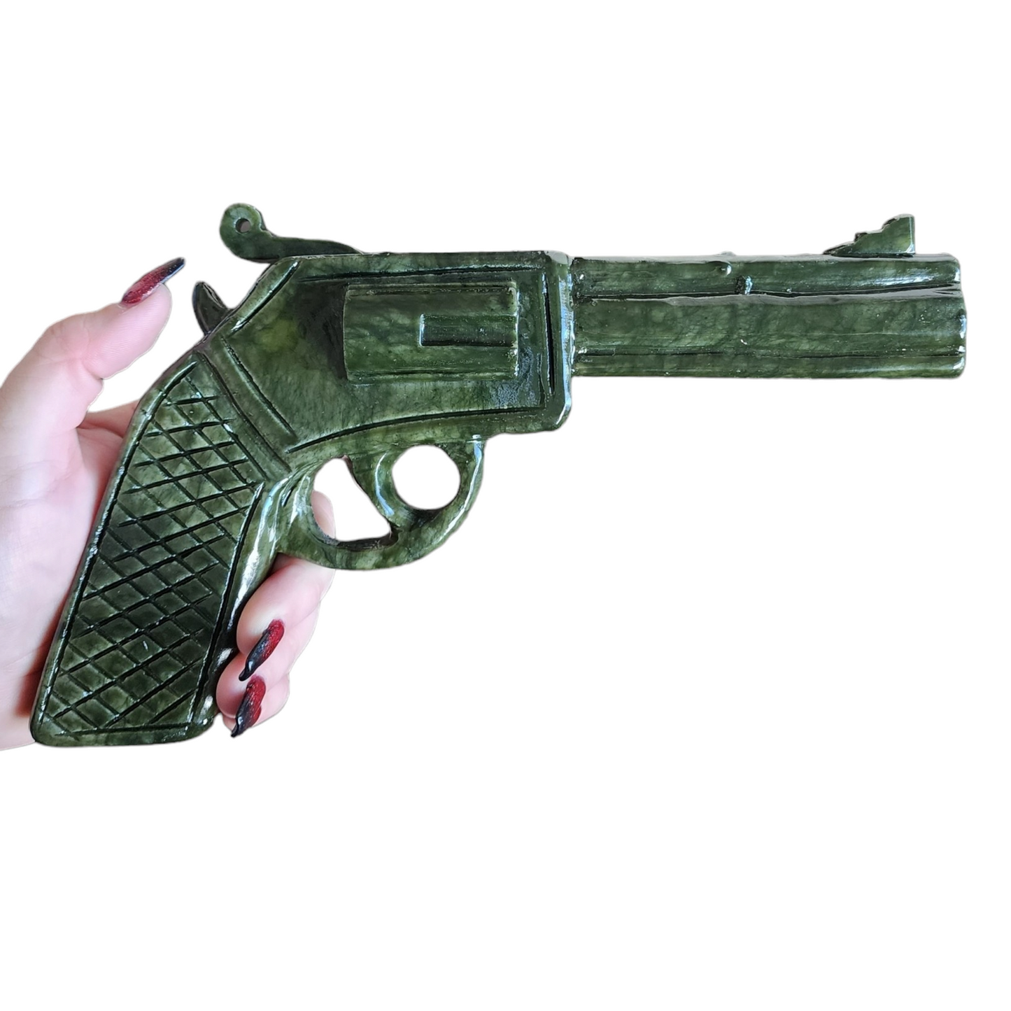 Nephrite Jade Revolver