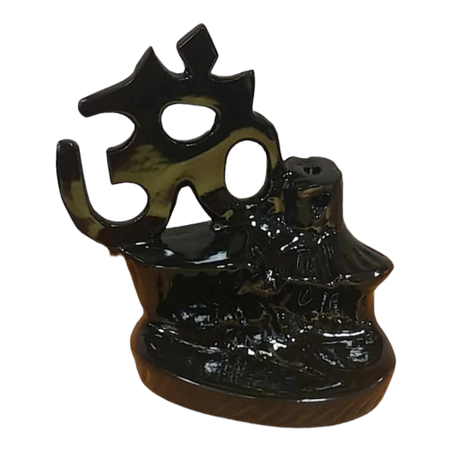 OM or Triple Goddess Ceramic Backflow Cone  Burner