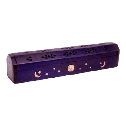 Celestial Coffin Incense Ash Catcher & Cone Burner (Violet)