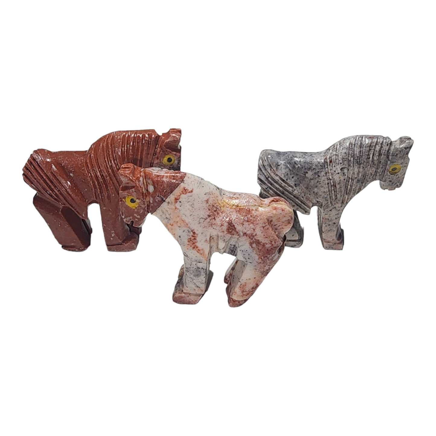 Hand Carved Peruvian Soapstone Horses