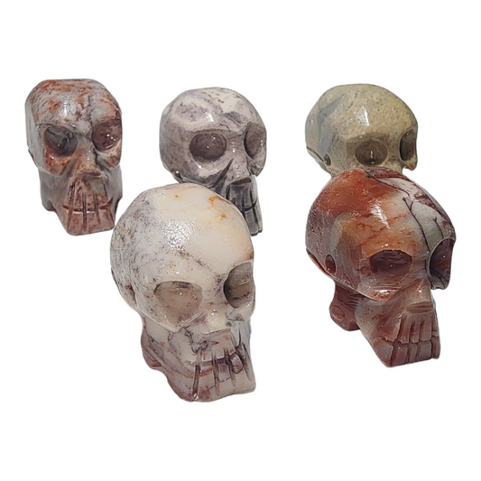 Hand Carved Peruvian Soapstone Skulls