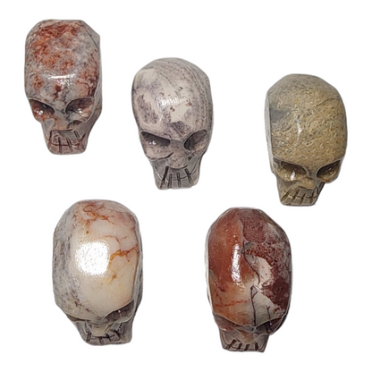 Hand Carved Peruvian Soapstone Skulls