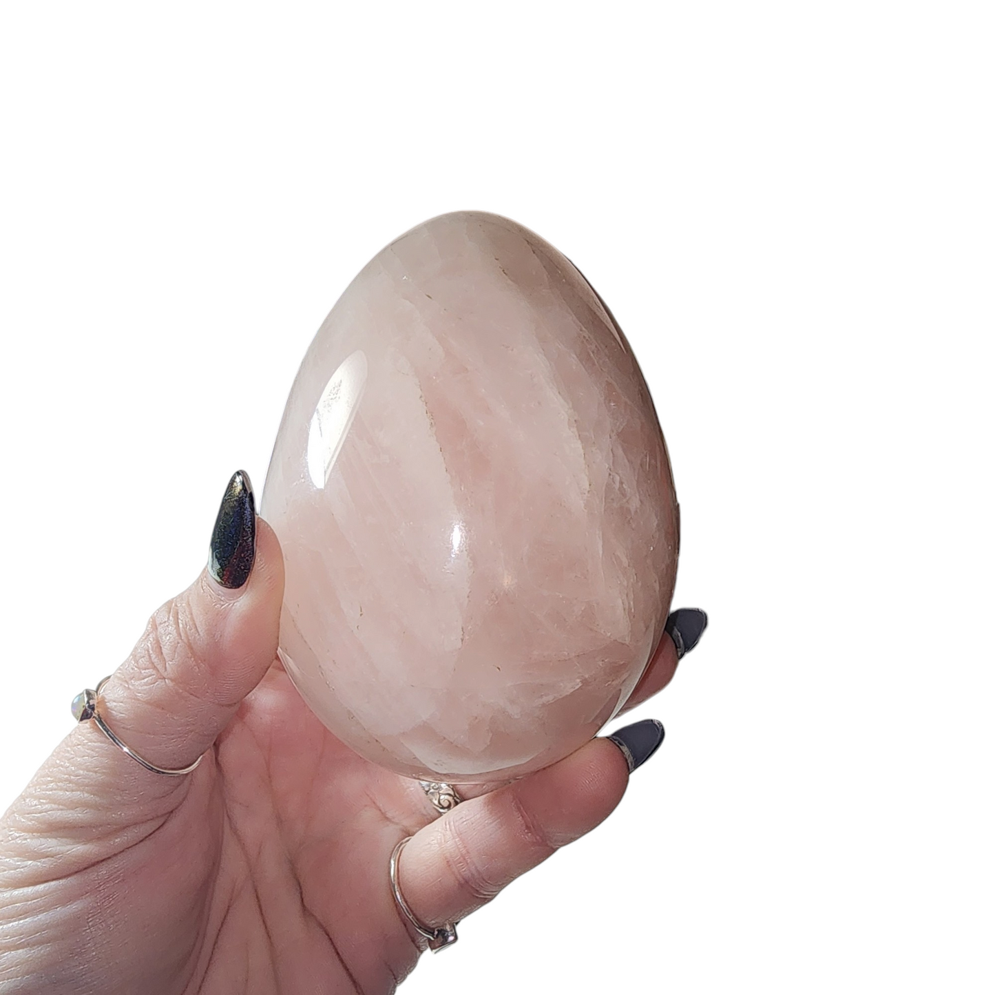 Rose Quartz Egg w/ Stand