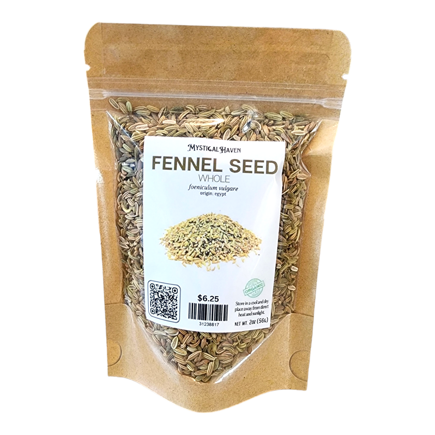 Fennel Seed Whole, Organic