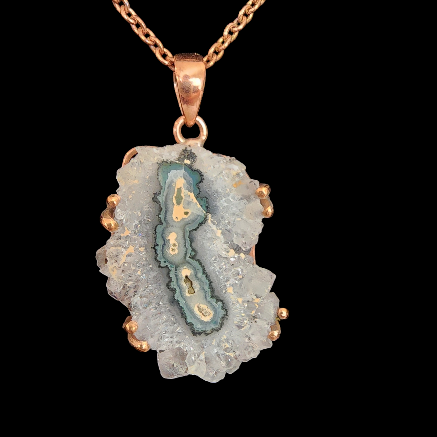 Stalactite Crystal Copper Necklace
