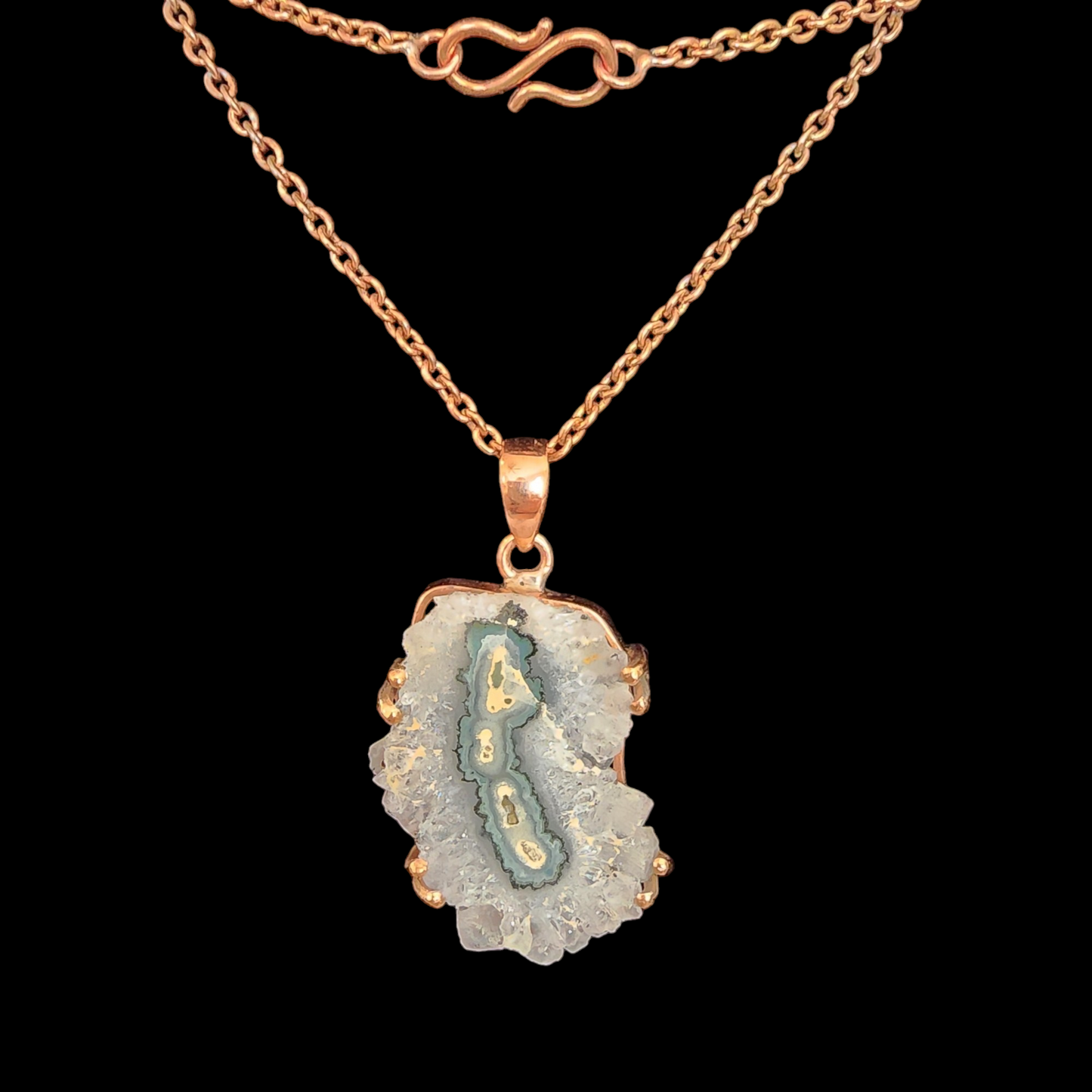 Stalactite Crystal Copper Necklace