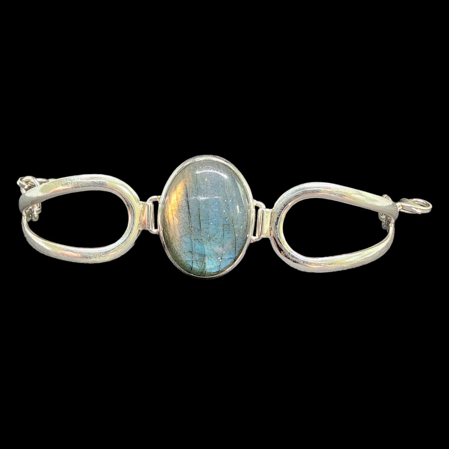 Labradorite Adjustable Sterling Silver Bracelet