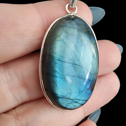 Labradorite Sterling Silver Necklace