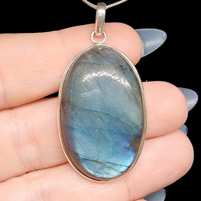 Labradorite Sterling Silver Necklace