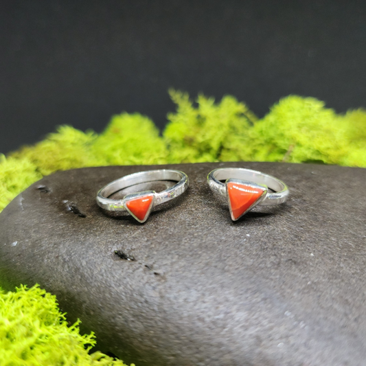 Coral Sterling Silver Rings