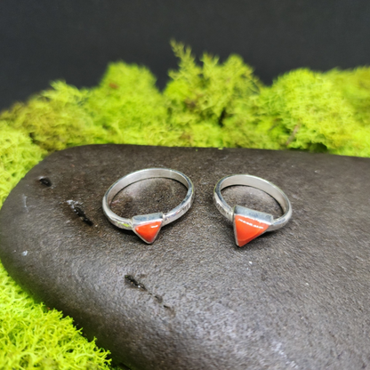 Coral Sterling Silver Rings