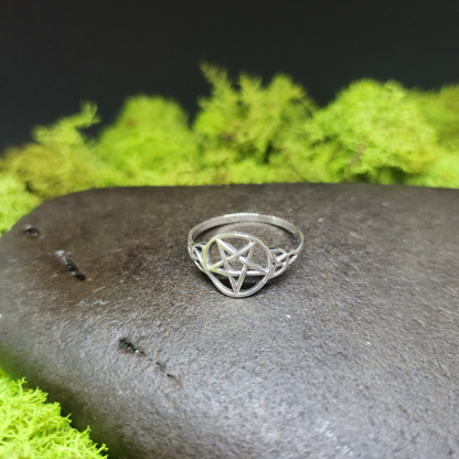 Pentagram Sterling Silver Rings