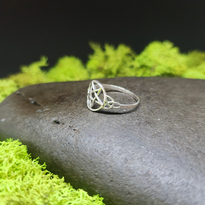 Pentagram Sterling Silver Rings