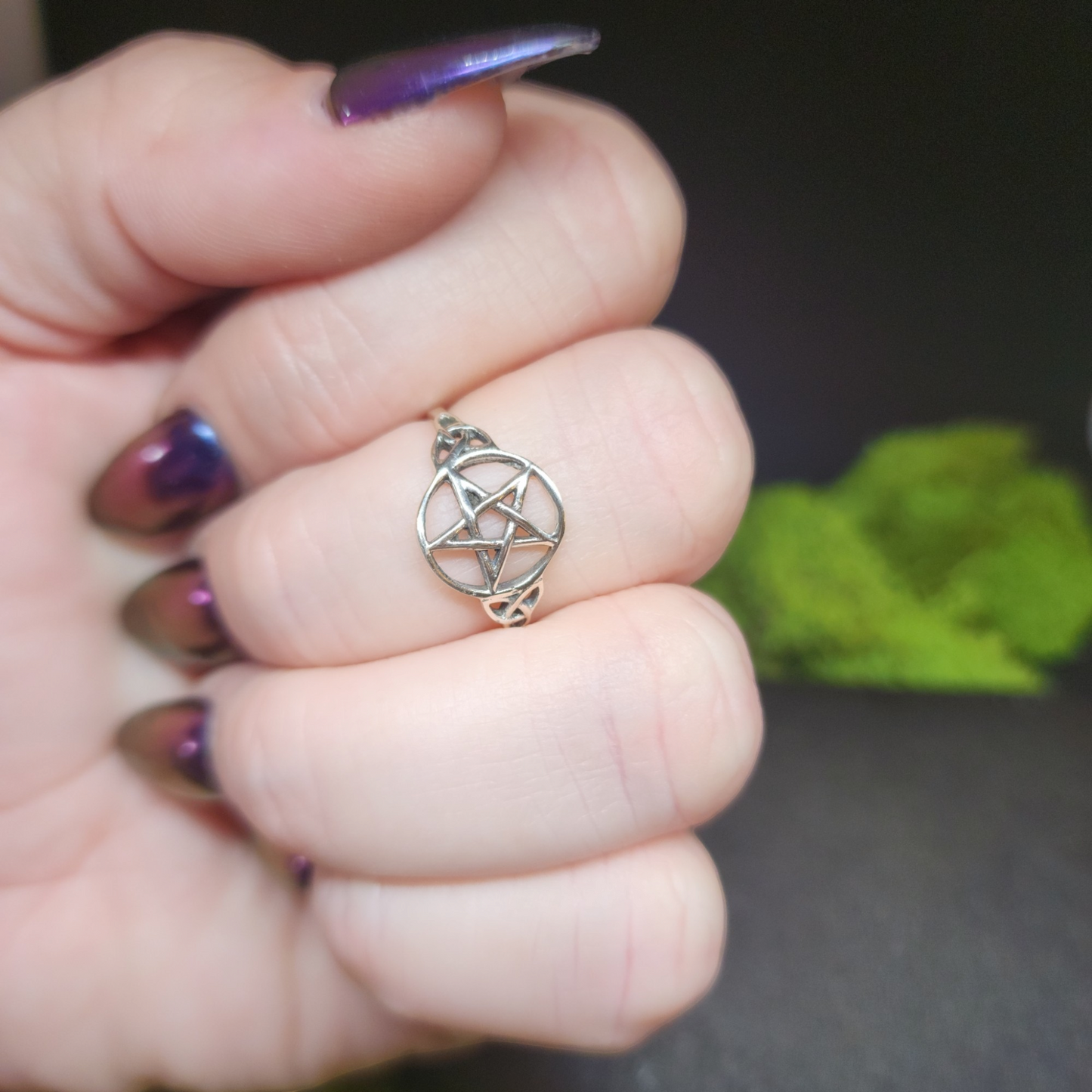 Pentagram Sterling Silver Rings
