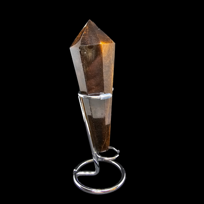 Tigers Eye Scepter Wand with Stand