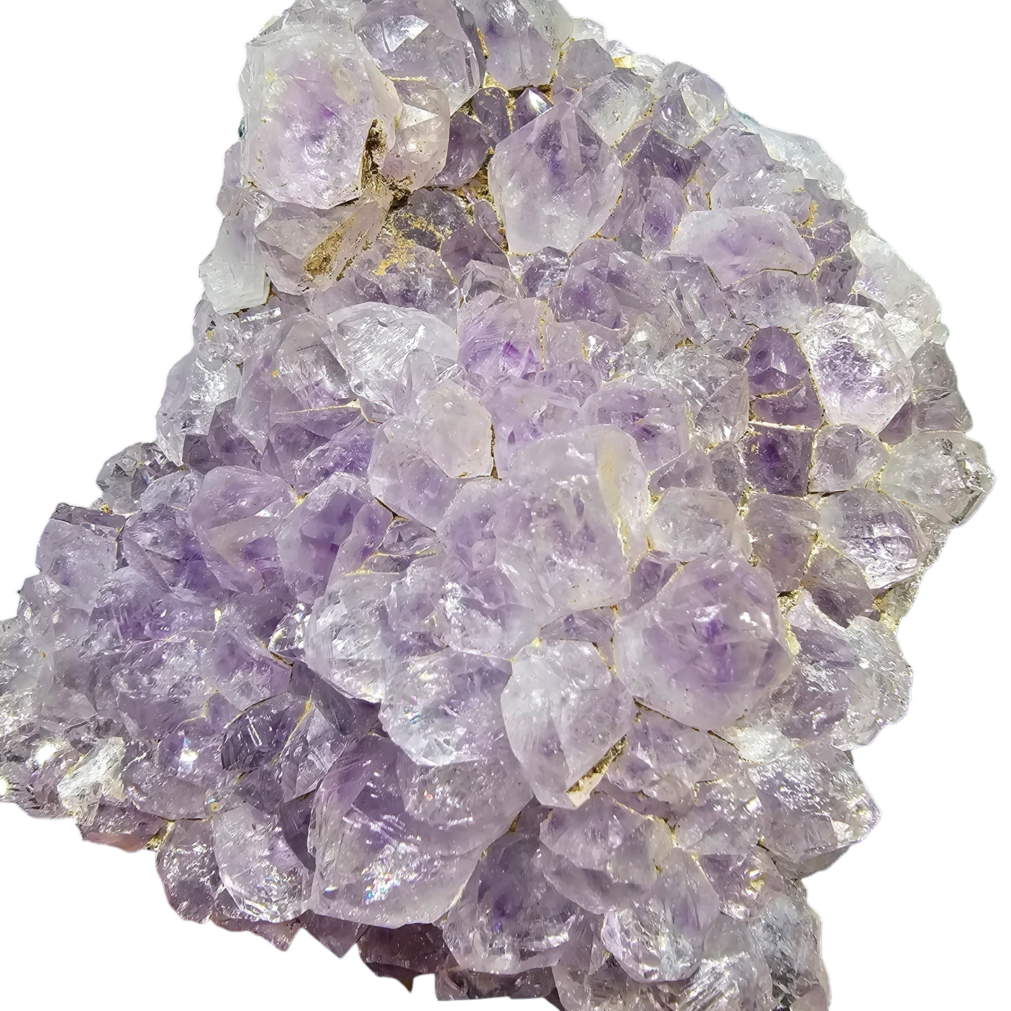 Amethyst Natural Druzy on Metal Rod Stand 4.875"