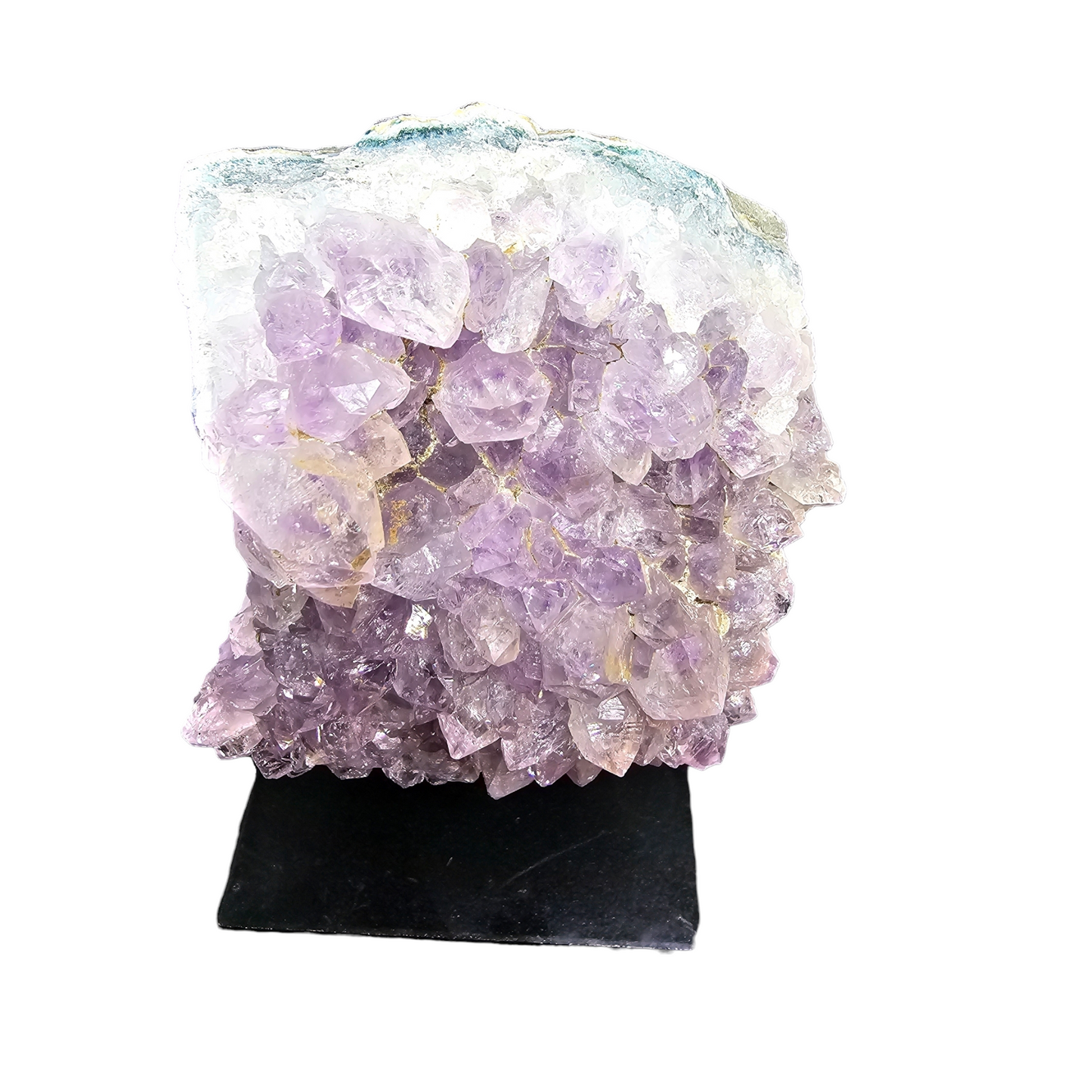 Amethyst Natural Druzy on Metal Rod Stand 4.875"