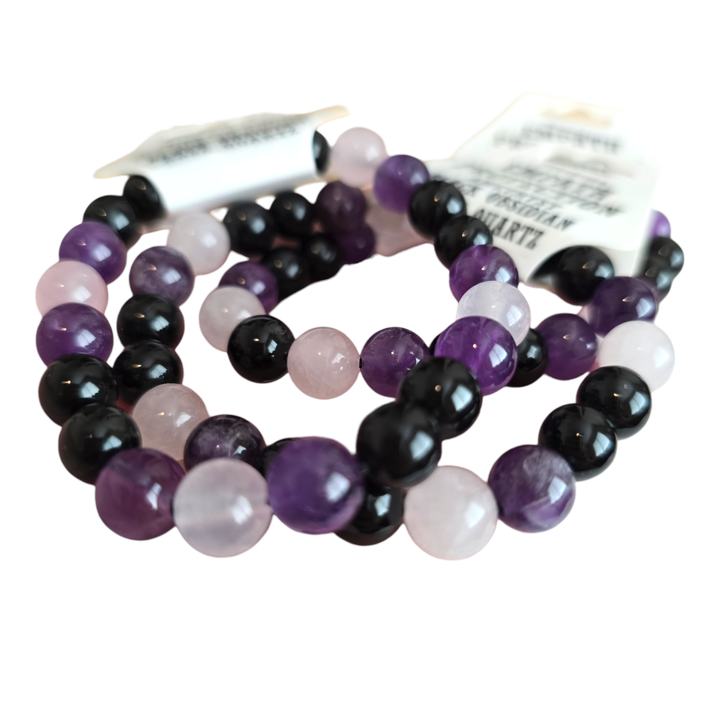 Empath Protection Bracelet | Natural Crystal Beaded Stone