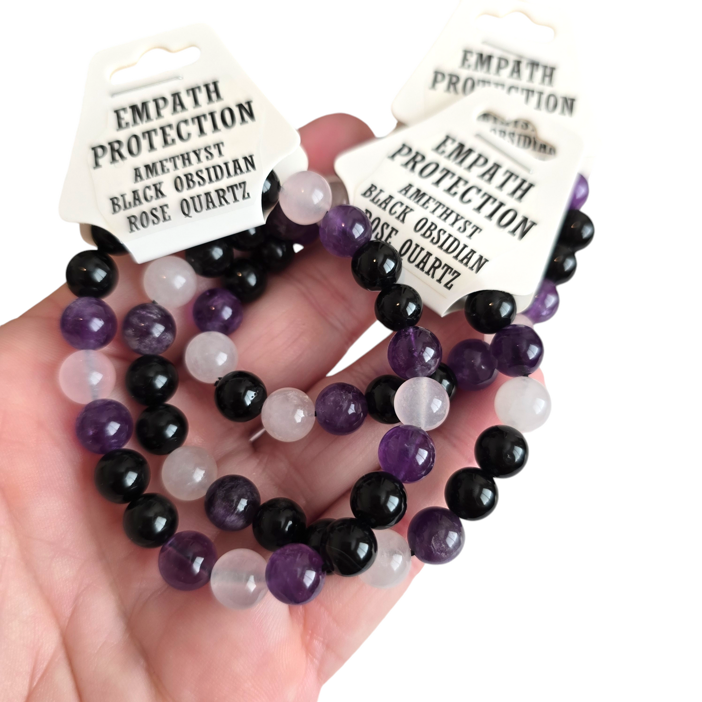 Empath Protection Bracelet | Natural Crystal Beaded Stone