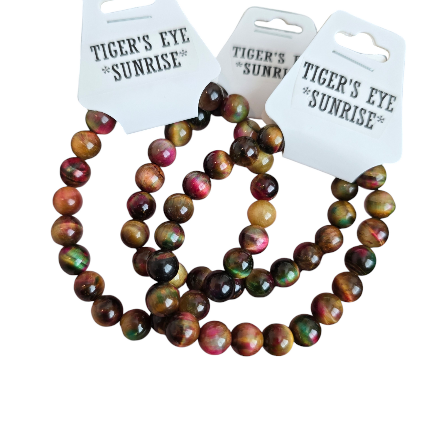 Tigers Eye Sunrise Bracelet | Natural Crystal Beaded Stone