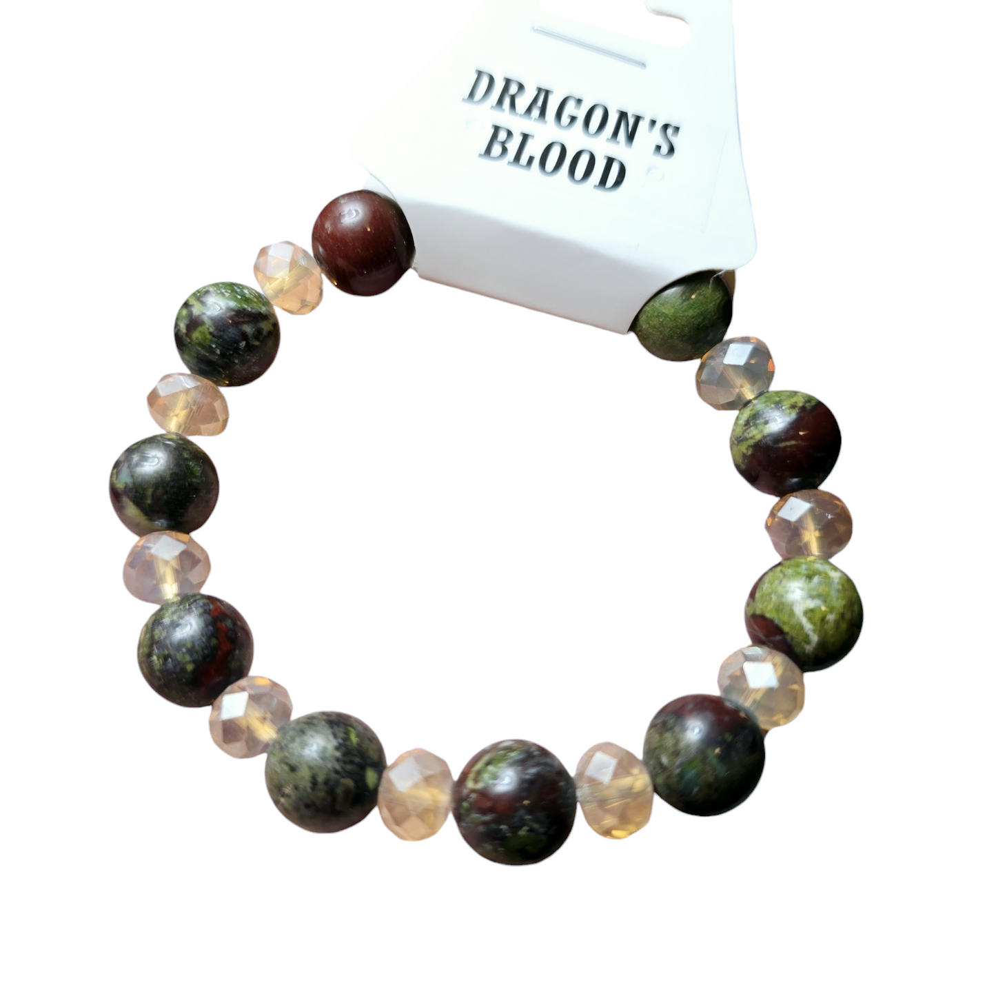 Dragon Blood Jasper Bracelet w/ Faceted Beads