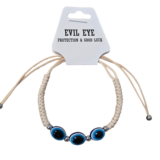 Evil Eye Ojo Cord Adjustable Bracelet