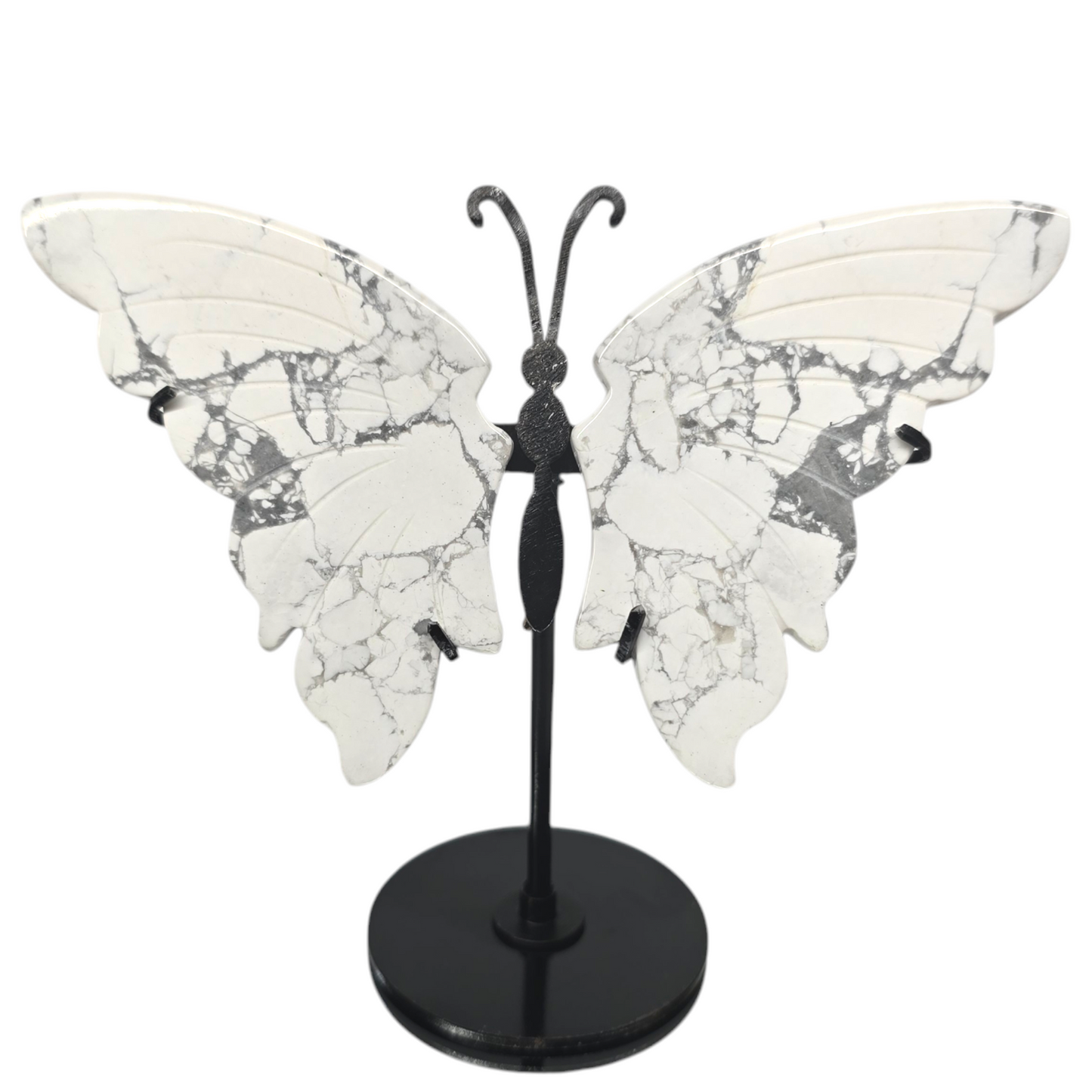 Enchanting Butterfly Wings with Stand | Natural Crystal Carved & Polished Stone