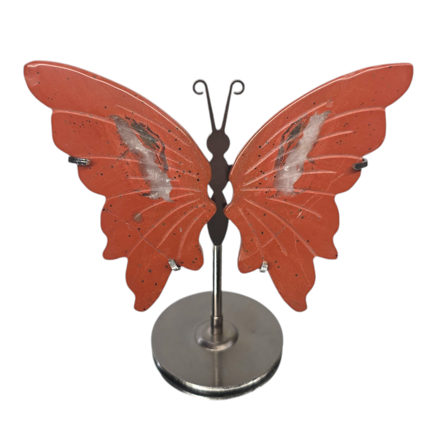 Enchanting Butterfly Wings with Stand | Natural Crystal Carved & Polished Stone