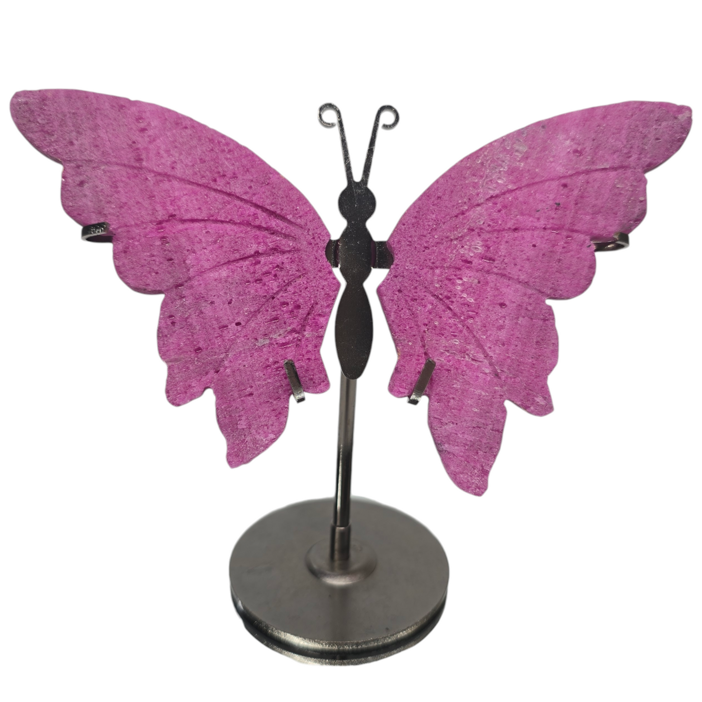 Enchanting Butterfly Wings with Stand | Natural Crystal Carved & Polished Stone