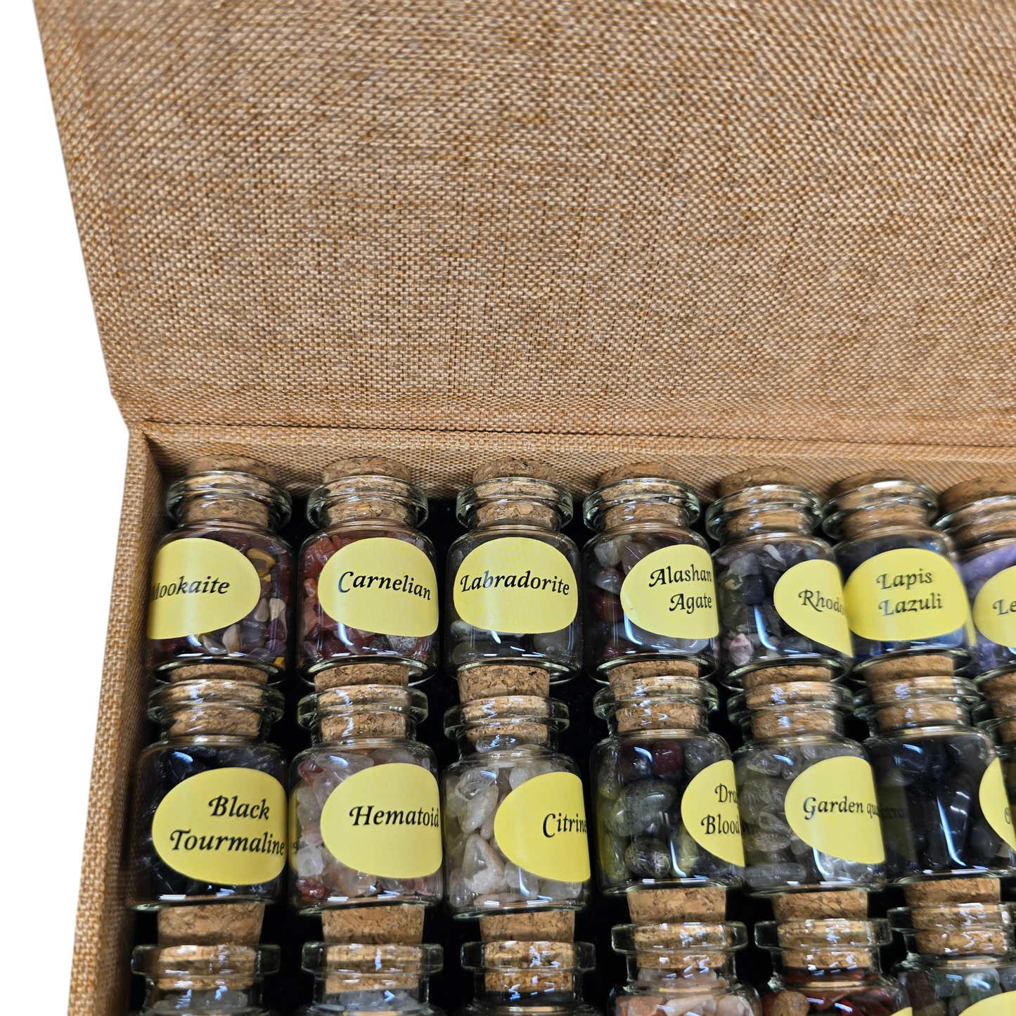 40ct Natural Crystal Chip Mini Bottle Gift Set