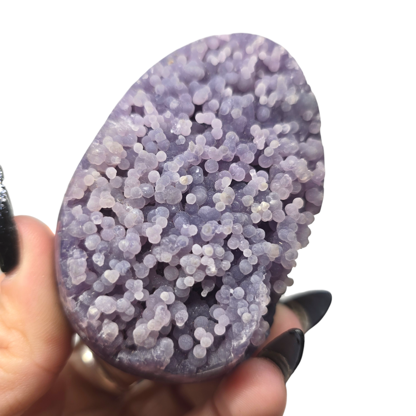 Rare Grape Agate Purple Egg | Natural Crystal Polished Stone | Celestial Guide | Unique Metaphysical Witchy Home Decor Gift