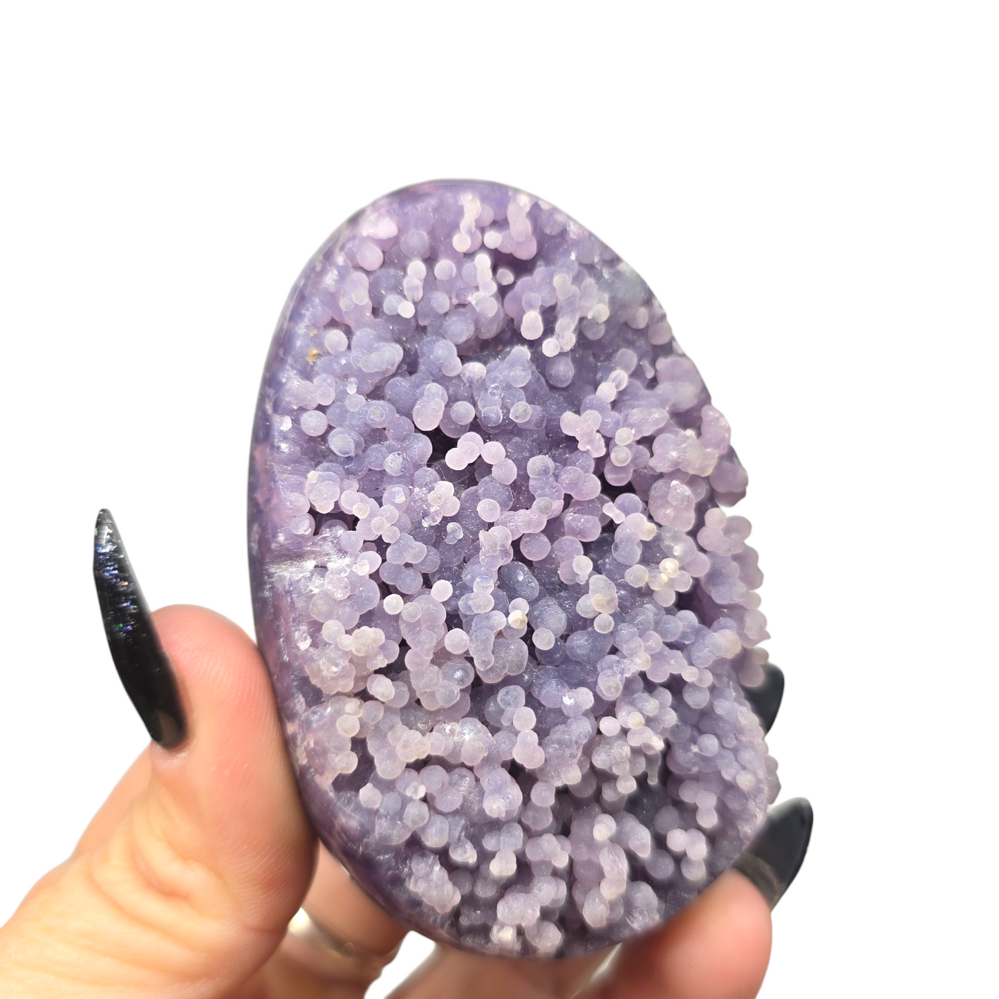 Rare Grape Agate Purple Egg | Natural Crystal Polished Stone | Celestial Guide | Unique Metaphysical Witchy Home Decor Gift